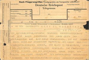 Yeniden Keşfedilen Bir Telgrafta Davetsiz Misafirler Olan Yahudilere Karşı Himmler’in Kudüs Müftüsü’ne Verdiği Öneriler Ortaya Çıkarıldı