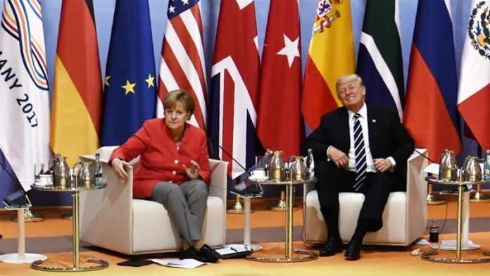 Donald Trump ve Angela Merkel